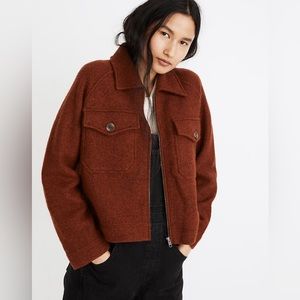 Madewell semi-cropped brown jacket